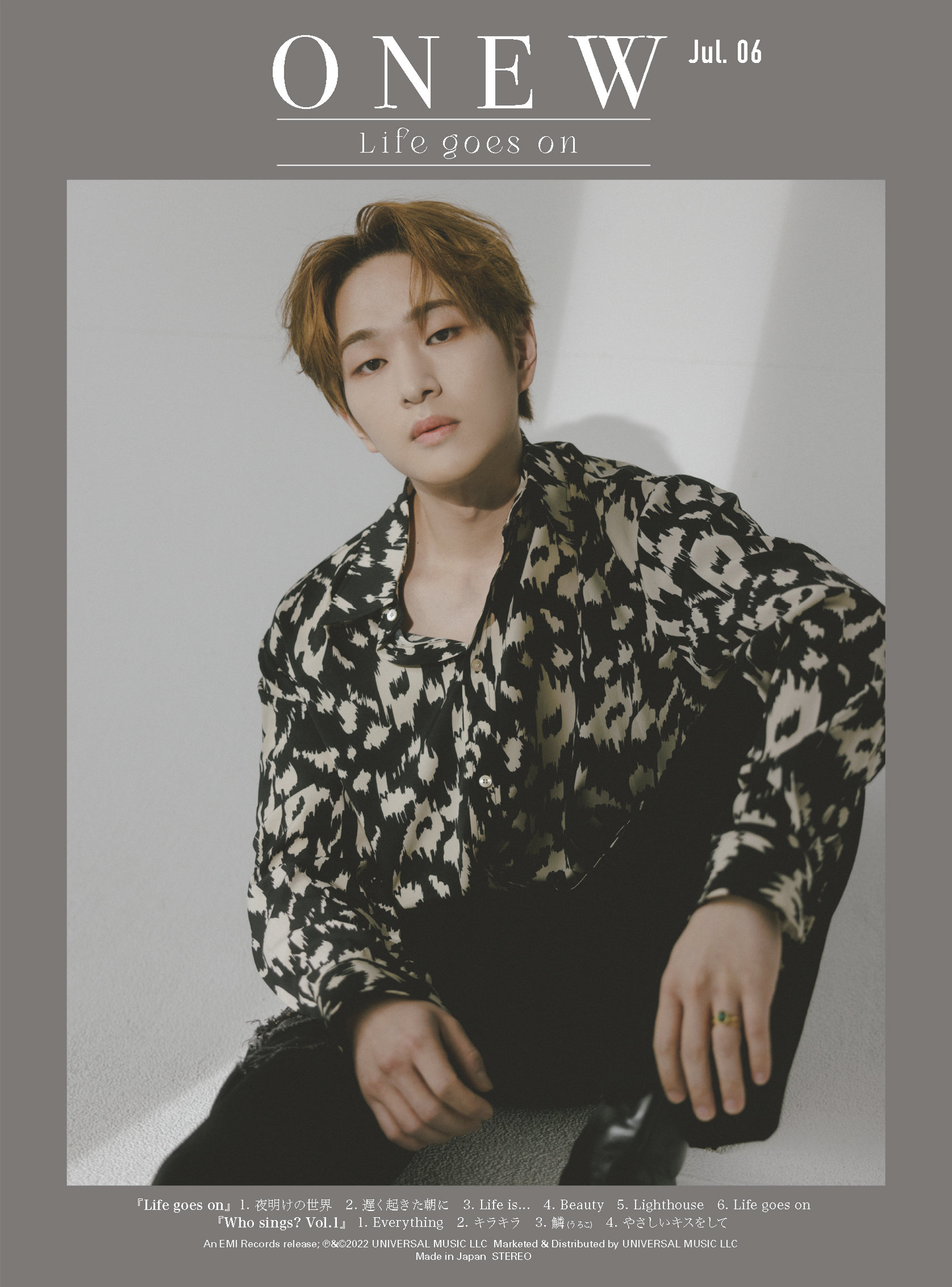 ONEW(SHINee) JAPAN 1st ALBUM『Life goes on』【初回限定盤E